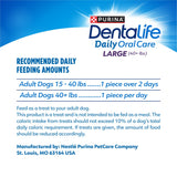 Purina  Daily Oral Care Large Dog Treats Dental Chews with Chicken