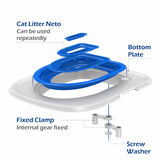 Best Plastic Cat Toilet Training Kit Reusable Puppy Cat Litter Mat Cat Toilet Trainer Toilet Pets Cleaning Cats Training Product