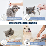 Groom Your Furry Friends Like a Pro! 🐶✂️ Rechargeable, Low Noise Dog Clippers with 4 Trimmer Heads for All Pets!