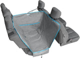 Heather Half Hammock, Half Car Seat Cover for Pets, Car Hammocks for Dogs, Water-Resistant, 27.5" Wide (Heather Grey)
