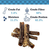 Country Living All-Natural Beef Trachea Dog Treats, Protein-Packed Chews – 12 Inches (5-Pack)