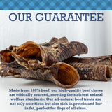 Country Living All-Natural Beef Trachea Dog Treats, Protein-Packed Chews – 12 Inches (5-Pack)