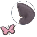 Country Living Canvas & Jute Butterfly-Shaped Dog Chew Toy – Durable, Safe and Non-Toxic