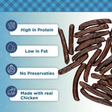 Country Living 4”-5” Beef Flavored Chicken Sausage Dog Treats – 15 Count Bag – Soft & Chewy, High-Protein Training & Reward Treats – Grain-Free, No Artificial Flavors or Preservatives