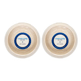 Country Living Set of 2 Natural Fiber Dog Bowls – White Swan
