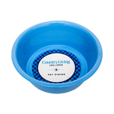 Country Living Set of 2 Coated Stainless Steel Heavy Dog Bowls - Ideal for Medium to Large Breeds