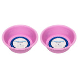 Country Living Set of 2 Coated Stainless Steel Heavy Dog Bowls - Ideal for Medium to Large Breeds