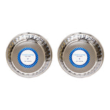 Country Living Set of 2 Hammered Stainless Steel Dog Bowls – Ideal for Extra Large Breeds – Rose Quartz/64oz