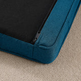 Elegant Rectangular Pet Bed for Big and Oversized Dogs - Dark Blue