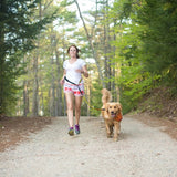 6 in 1 Hands Free Dog Leash | Reflective Running Belt Leash for Dogs | Crossbody & Waist Belt Leash | Carabiner Clip | Padded Handle for Training, Hiking or Jogging | Quantum Leash | 6 Colors