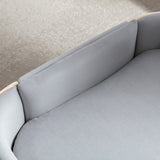 Scandinavian Style Elevated Dog Bed Pet Sofa With Solid Wood Legs