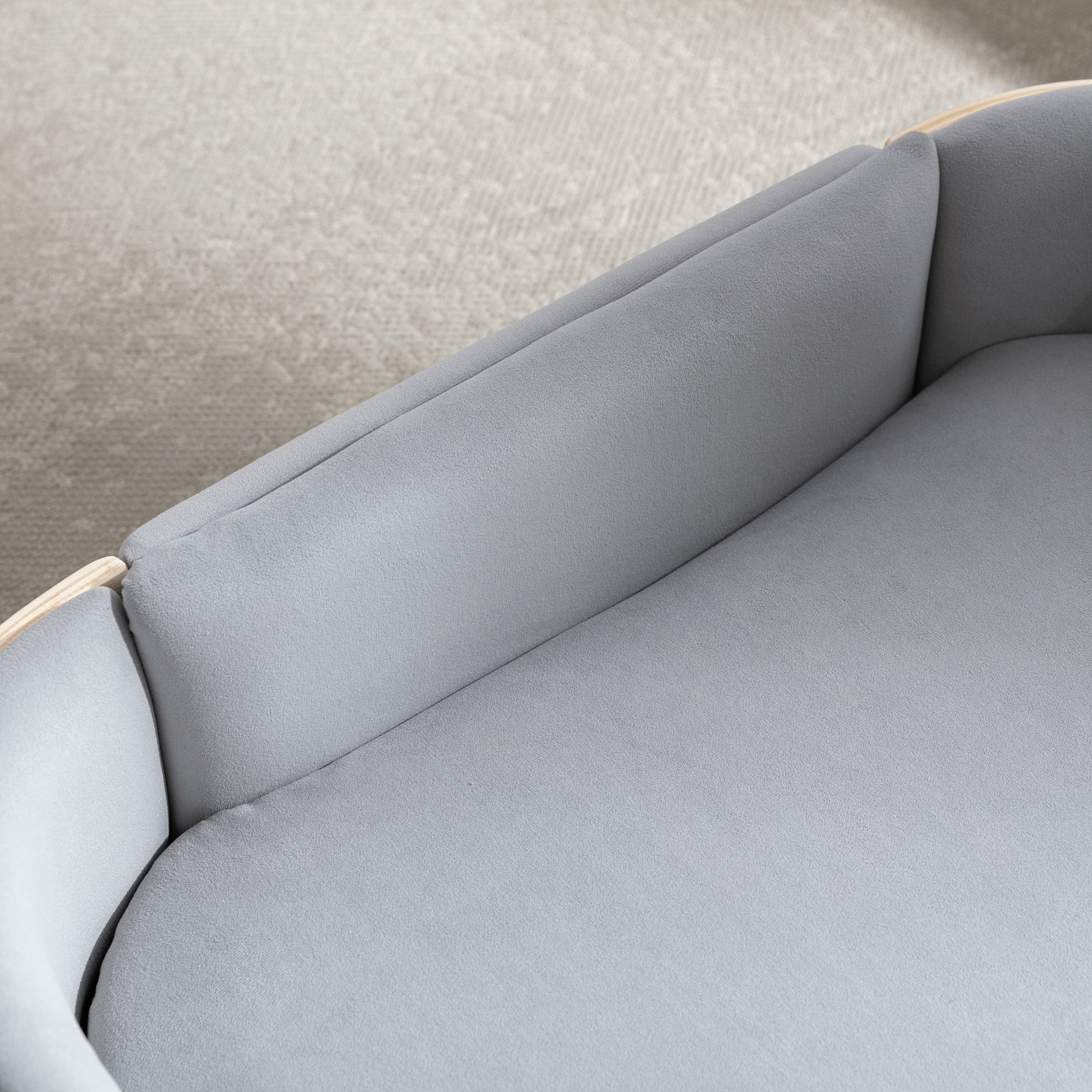 Scandinavian Style Elevated Dog Bed Pet Sofa With Solid Wood Legs