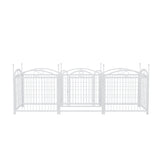 Dog Playpen Indoor 24 inch 8 Panels Metal Dog Pen Pet Dog Fence Outdoor Exercise Pen with Doors, Heavy Duty Dog Fence Puppy Pen for Large Medium Small Dogs Indoor Outdoor Foldable Pet Exercise Pen