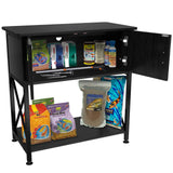 Fish Tank Stand Metal Aquarium Stand for 20 Gallon Long with Accessories Storage