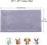 Cat Kitty Litter Rug with Waterproof Back