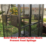 DecorBites™ Elegant Large Wrought Iron Bird Cage (24" W)