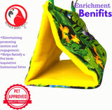 1689 Small Bonka Happy Hut  Fabric Soft Colorful Parrotlet Budgie Cockatiel Parakeet