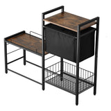 Pet Feeding Station with Storage for Dog Food and Toy Organizer - Raised Dog Bowls
