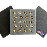 Button Quail Egg Foam Shipper 20 Hole Sets - Safe Egg Transport for Button Quail Eggs (5 Count)