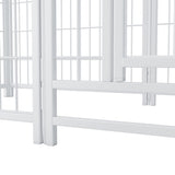 Dog Playpen Indoor 24 inch 8 Panels Metal Dog Pen Pet Dog Fence Outdoor Exercise Pen with Doors, Heavy Duty Dog Fence Puppy Pen for Large Medium Small Dogs Indoor Outdoor Foldable Pet Exercise Pen