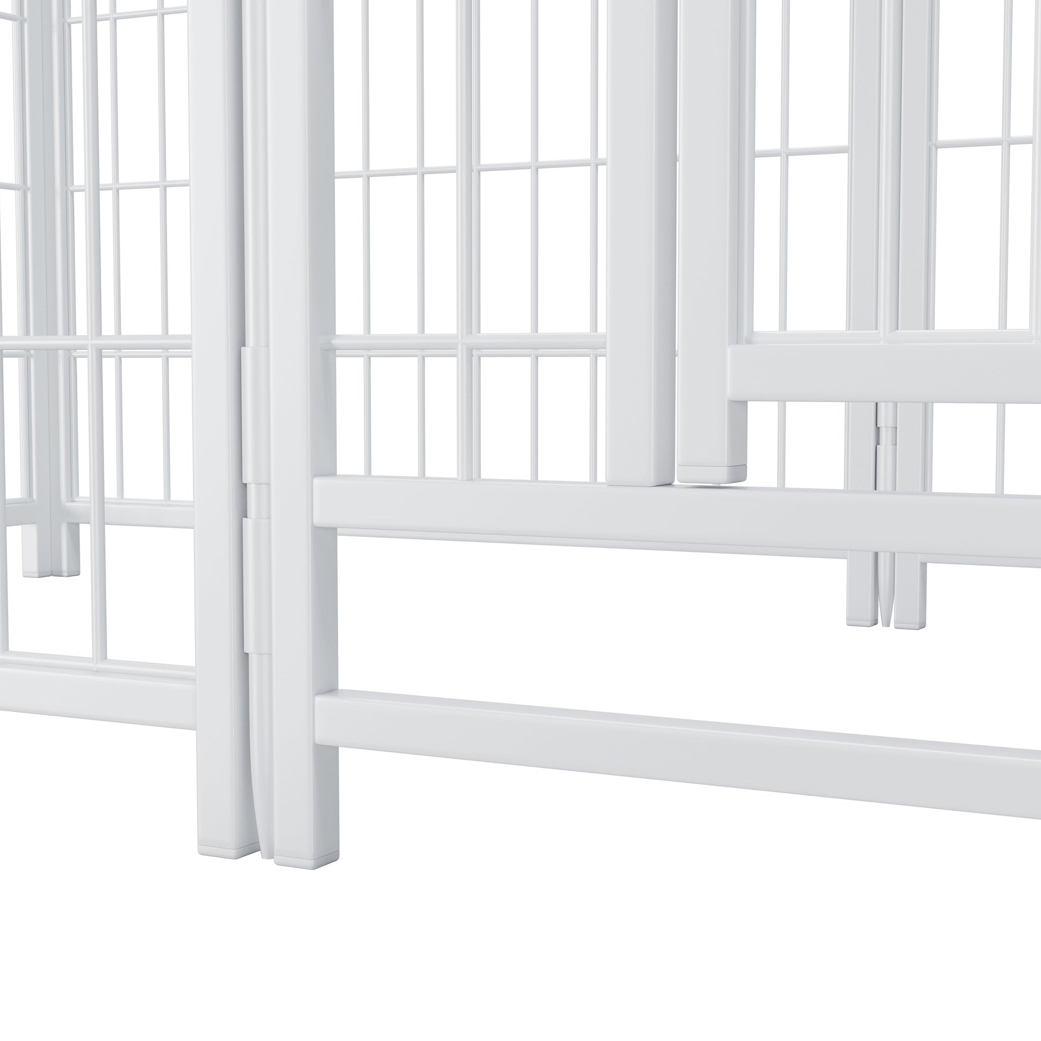 Dog Playpen Indoor 24 inch 8 Panels Metal Dog Pen Pet Dog Fence Outdoor Exercise Pen with Doors, Heavy Duty Dog Fence Puppy Pen for Large Medium Small Dogs Indoor Outdoor Foldable Pet Exercise Pen