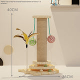 Toy Solid Wood Turntable Self-Hi Cat Teaser