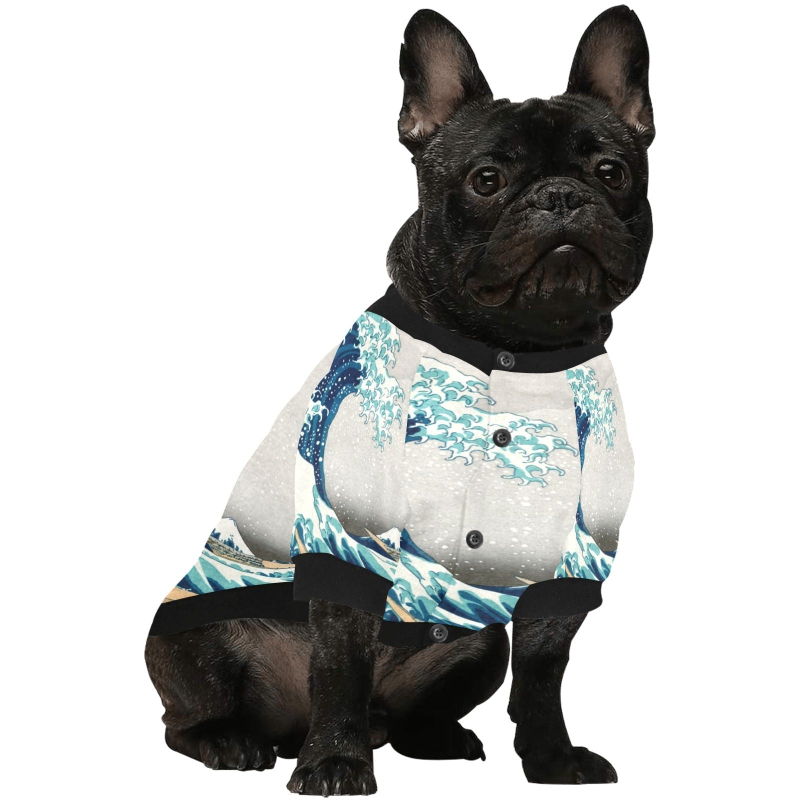 Hokusai Great Wave Off Kanagawa Round Neck Shirt
