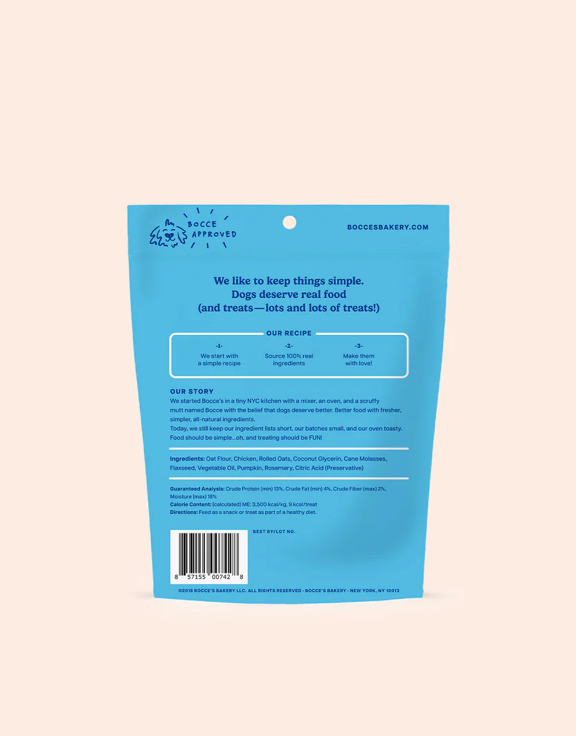 Bocces Soft and Chewy Chicken Dog Treats (6oz)