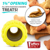 Jeffers Corn Cob Natural Rubber Stuffable Treat Dispenser Dog Dental Chew Toy