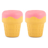 Jeffers Ice Cream Cone Natural Rubber Stuffable Treat Dispensing Dental Dog Chew Toy