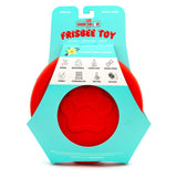 Jeffers Red Paw Frisbee Natural Rubber Dog Toy for Fetching & Chewing