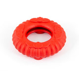 Jeffers Red Virgo Tugger Natural Rubber Dog Dental Chew Toy for Interactive or Solo Play