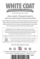 Jeffers Pet White Coat Whitening Dog & Cat Shampoo