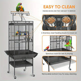 DecorBites™ Large 61" Bird Cage - Non-Toxic Steel, Easy Assembly