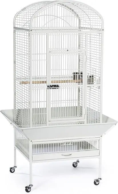 DecorBites™ Large Chalk White Bird Cage