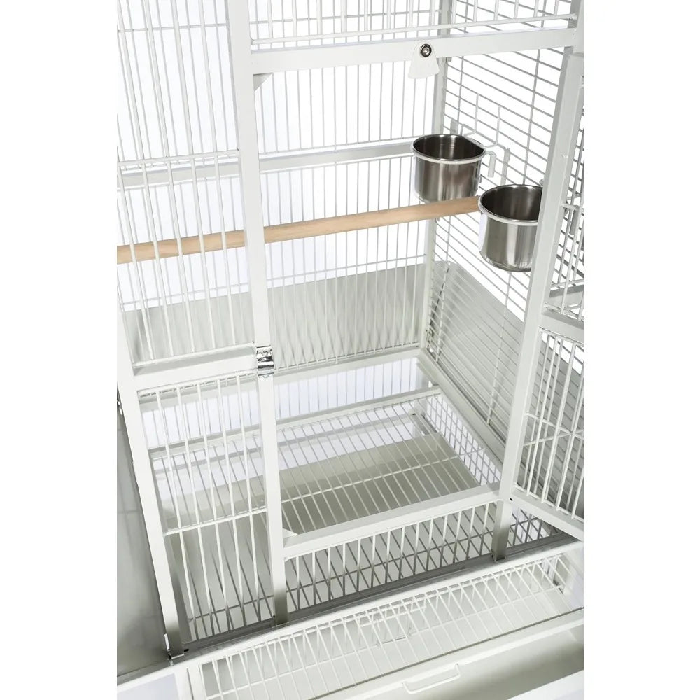DecorBites™ Large Chalk White Bird Cage