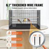 DecorBites™ Large Metal Bird Cage for Cockatiels & Parakeets