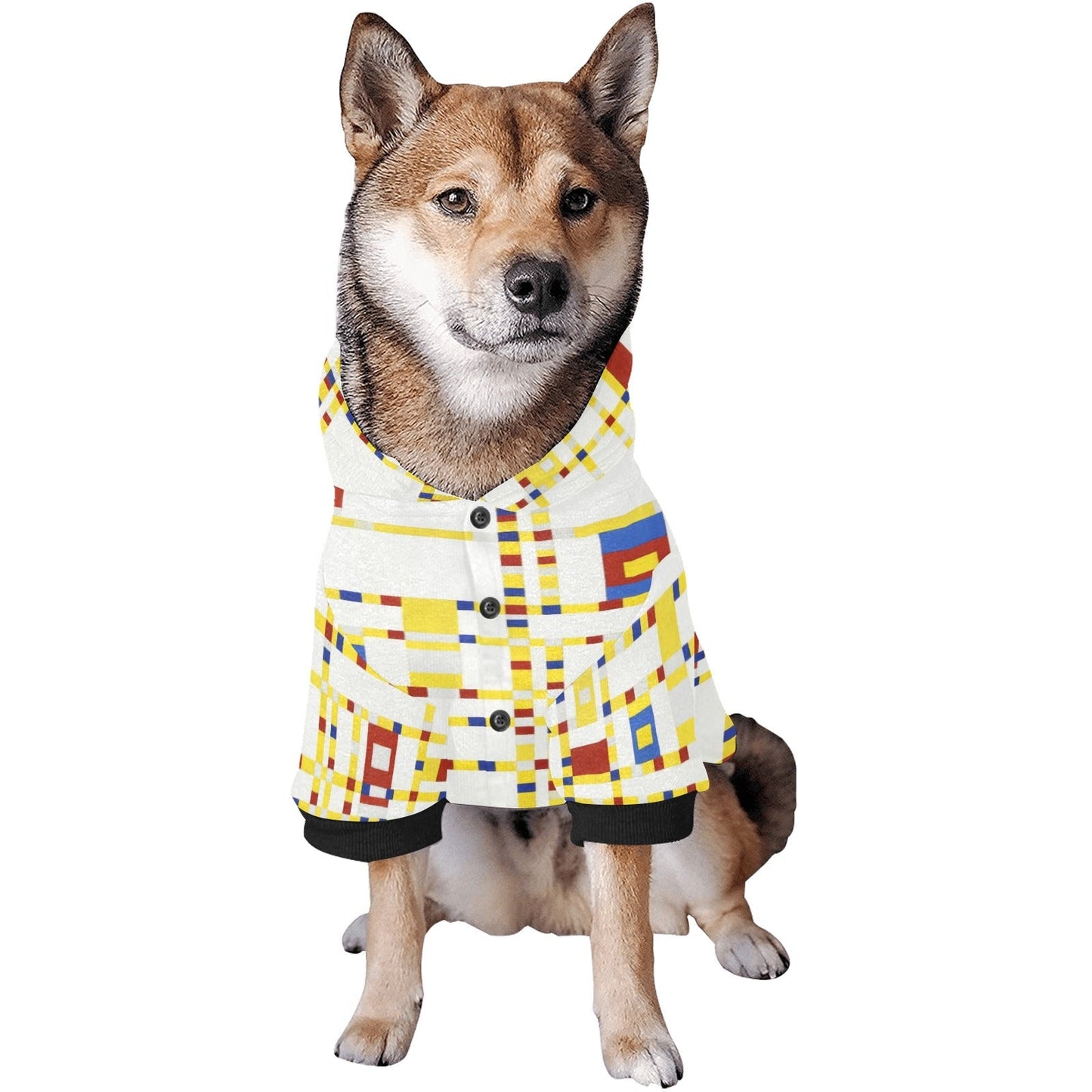 Mondrian Broadway Boogie Woogie Button Hoodie