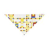 Mondrian Broadway Boogie Woogie Double-Sided Pet Bandana