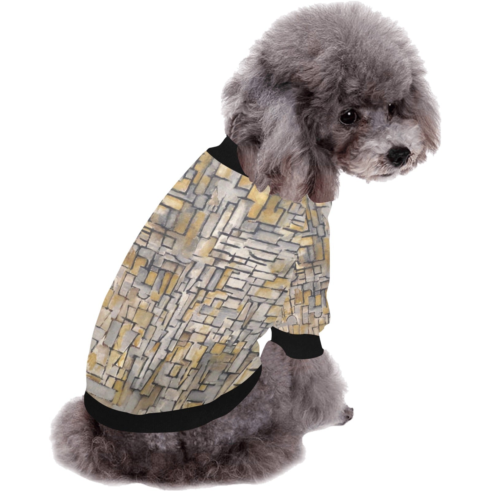 Mondrian Tableau No. 2, Composition No. VII Round Neck Shirt