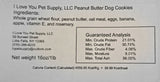 I Love You Pet Supply LLC Peanut Butter Dog Cookies