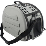 Pet Life ® 'Narrow Shelled' Lightweight Collapsible Military Grade Fashion Designer Travel Pet Dog Carrier Crate