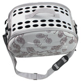 Pet Life ® 'Narrow Shelled' Lightweight Collapsible Military Grade Fashion Designer Travel Pet Dog Carrier Crate