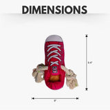 Squeaky Comfort Plush Sneaker Dog Toy – with Treat Compartment, Safe & Durable – Pink