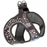 Plush Step In Glitter Glow Harness - Gunmetal