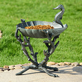 Seahorse Birdbath / Bird feeder, Outdoor Patio Decor