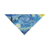 Van Gogh Starry Night Double-Sided Pet Bandana