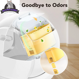 Say goodbye to messy litter boxes! Meet the Smart Self-Cleaning Cat Litter Box with APP Control and Safety Features! 🐾✨ #CatLovers #SmartHome