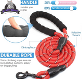 Upgrade your walks with our 2-Pack 5/6 FT Dog Leashes! 🐾✨ Featuring comfy padded handles and reflective threads for safety, perfect for all dog sizes! 🐶❤️
