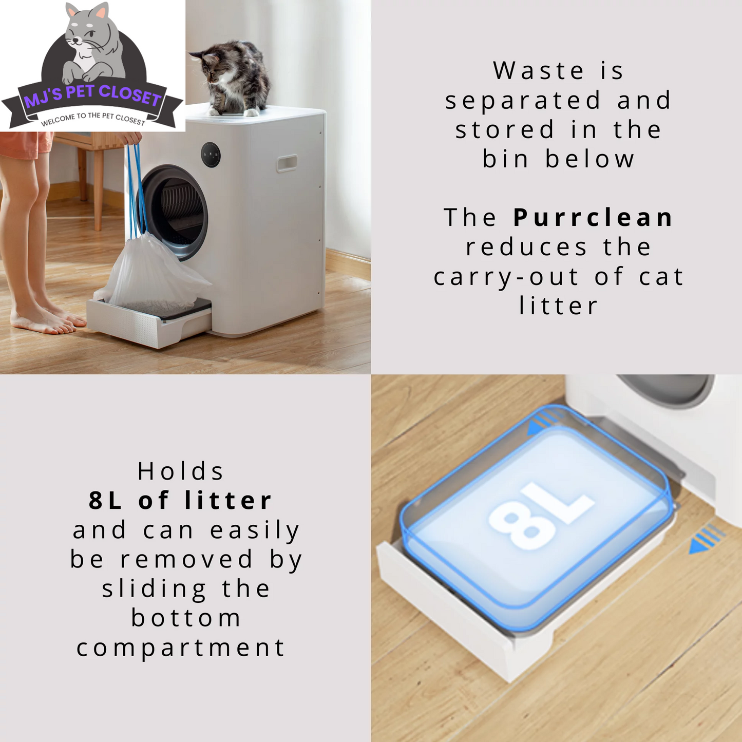 Self-Cleaning Cat Litter Box –  With WiFi